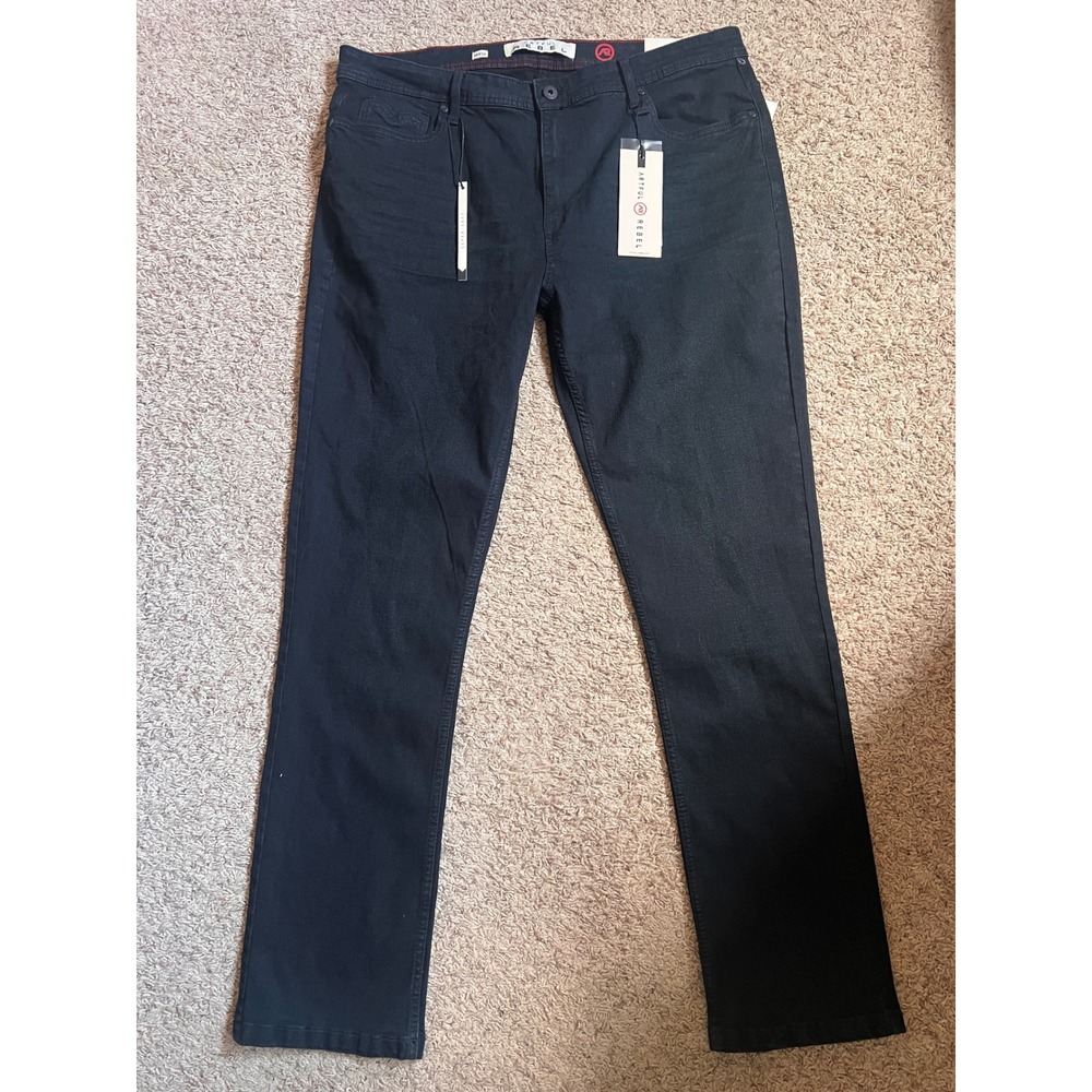 Artful Rebel Jax Slim Fit Jeans Mens 38x32 Dark Indigo Stretch Luxury Denim NEW